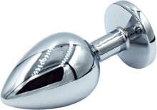 Metall Anal Butt Plug Set 34mm - Hellblau Medium