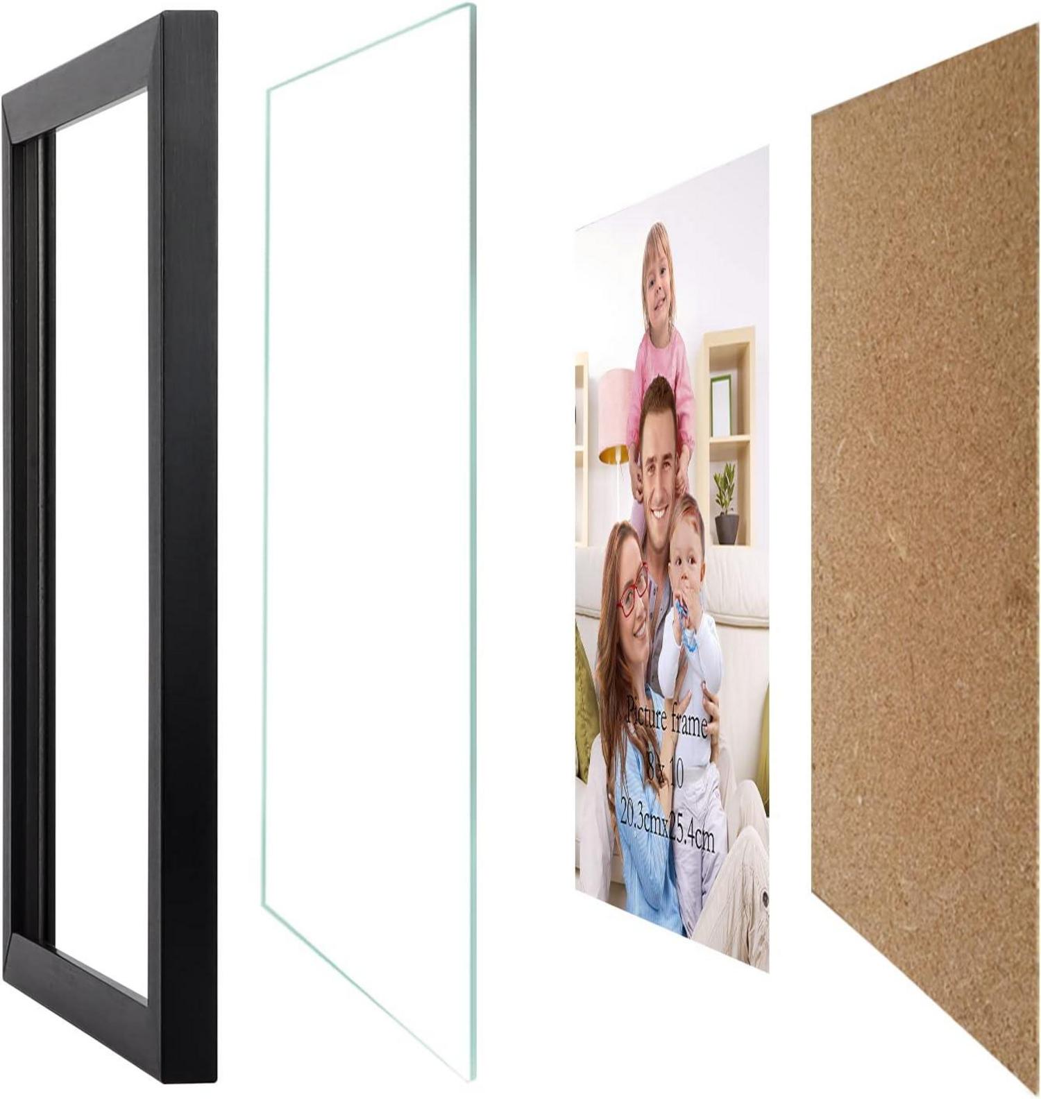 Giftgarden Schwarze Bilderrahmen Collage Set 10er Wand Tisch Modern Multisize