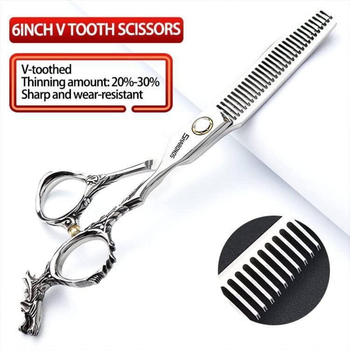 6 Zoll Professionelle Haarschneideschere – Edelstahl & Scharf