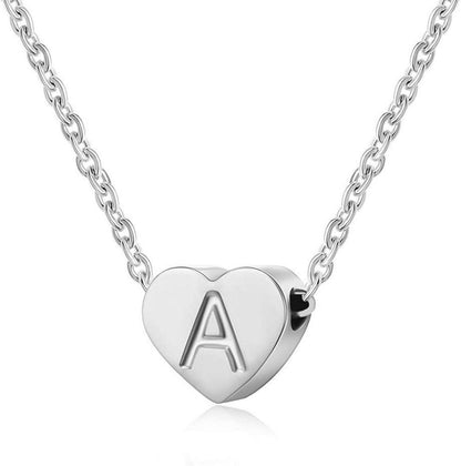 Herz Initial Halskette Silber Anhänger Damen Mädchen Angebot