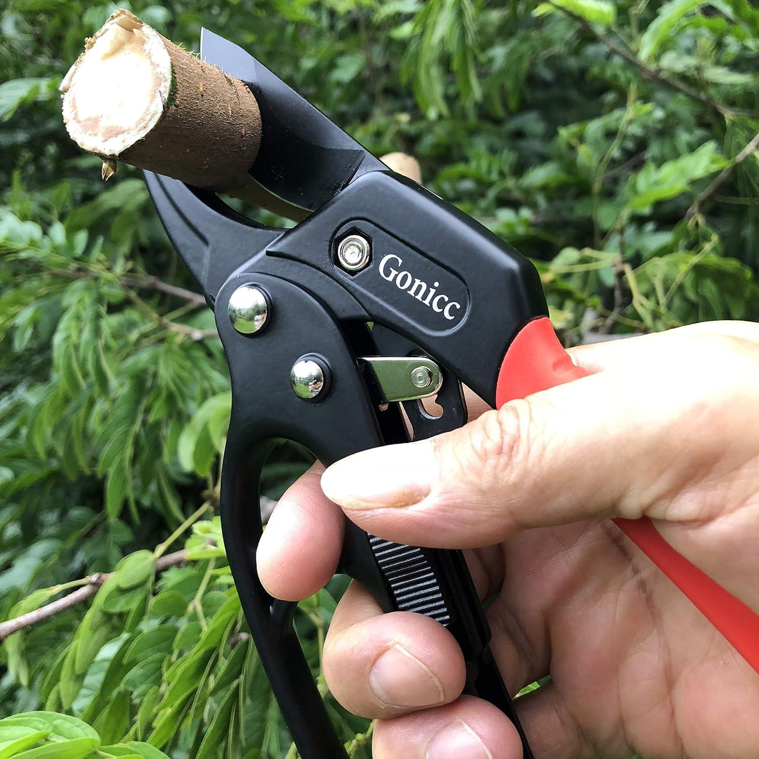 Ratschenschere Amboss Gartenschere stärkeres trockenes Holz 24mm Schnittleistung