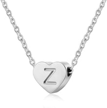 Silber Damen Halskette Initialschmuck Klein Herz Anhänger