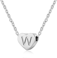 Initial Halskette Herz Anhänger Silber Damen Mädchen Geschenk