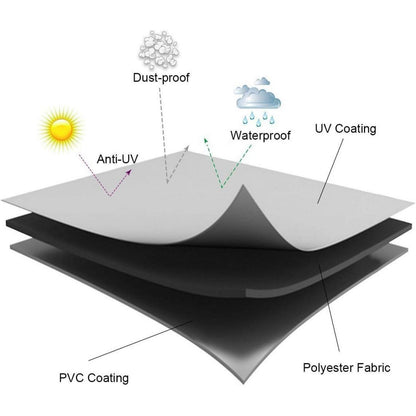 CSYY Grillabdeckung 145 x 61 x 117 cm wasserdichte Gasgrill