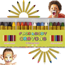 16 Farben Gesichtsfarben Kinderschminke Set ungiftig Ideal für Partys