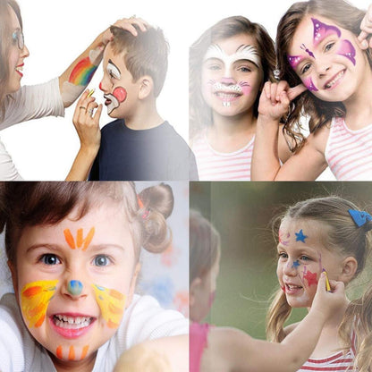 Kinder Gesichtsfarben Set 16 Farben Gesichtsmalerei Buntstifte ungiftig für Partys Halloween