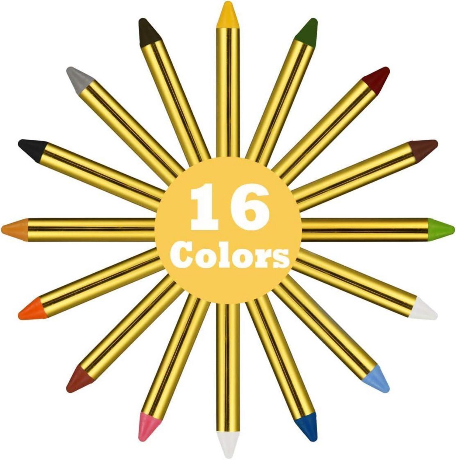 Gesichtsfarben KinderschminkeStifte Set 16 Farben Gesicht Malen