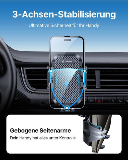 Handyhalterung Auto Lüftung 2024 Upgrade 360° Drehbar Schwarz