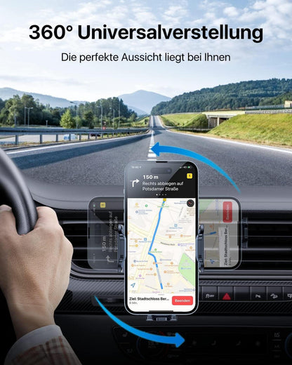 Handyhalterung Auto Lüftung 2024 Upgrade Kfz Halterung 360° Drehbar für iPhone Galaxy S23 Ultra
