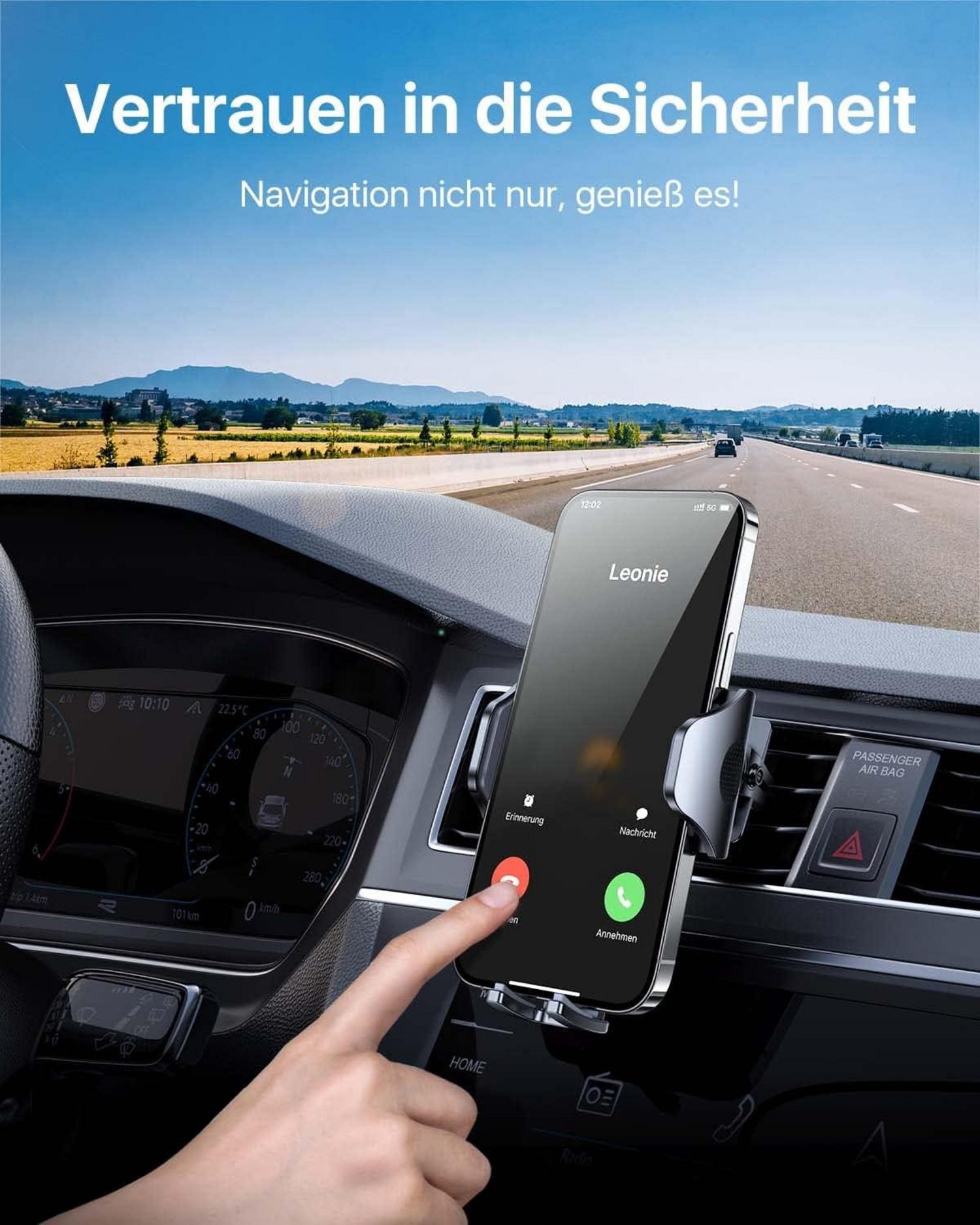 Handyhalterung Auto Lüftung 2024 Upgrade Kfz Halterung 360° Drehbar iPhone