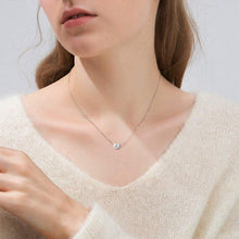 Silber Damen Halskette mit Initialschmuck Anhänger