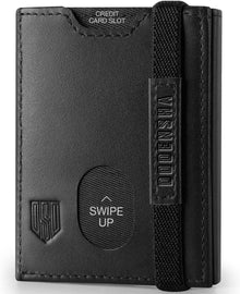 Mini Geldbörse RFID-Schutz Portmonee Kartenetui Leder Slim Wallet