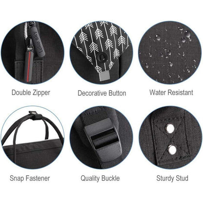 Lekesky Damen Rucksack Schwarz 15.6 Zoll Anti Diebstahl