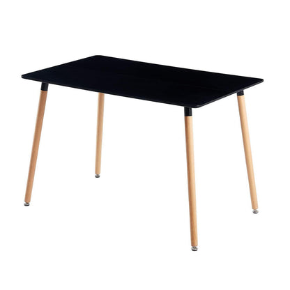 Rechteckiger Esstisch Schwarz – Modern & Skandinavisch 110x70cm