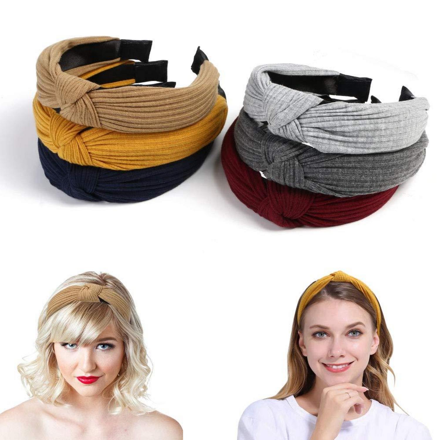 Vintage Haarreif Damen Haarband 6er Set Stirnband Retro Headband