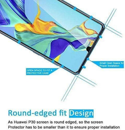 Panzer Schutz Glas Huawei P30 2 Stück 9H Displayschutzfolie 0.33mm