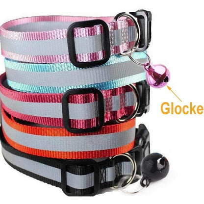 12er Pack Katzenhalsbänder Nylon Verstellbar Glöckchen