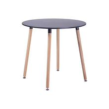Runder Esstisch Schwarz Skandinavisch – MDF Küchentisch 80x80cm
