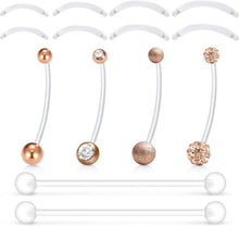 Flexible Schwangerschaftspiercing Bauchnabelpiercing 14G 1,6mm 32mm