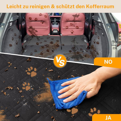 Toozey Völliger Kofferraumschutz Hund Auto Schwarz 185x103cm