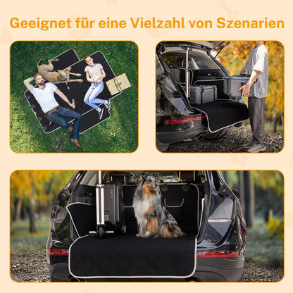 Auto Kofferraumschutz Hund 185x103cm Schwarz Wasserdicht & Reißfest
