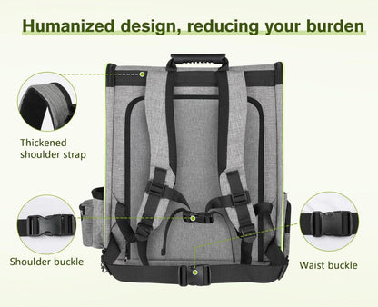 Hunderucksack Katzenrucksack Erweiterbar Faltbar Grau mit Anti-offener