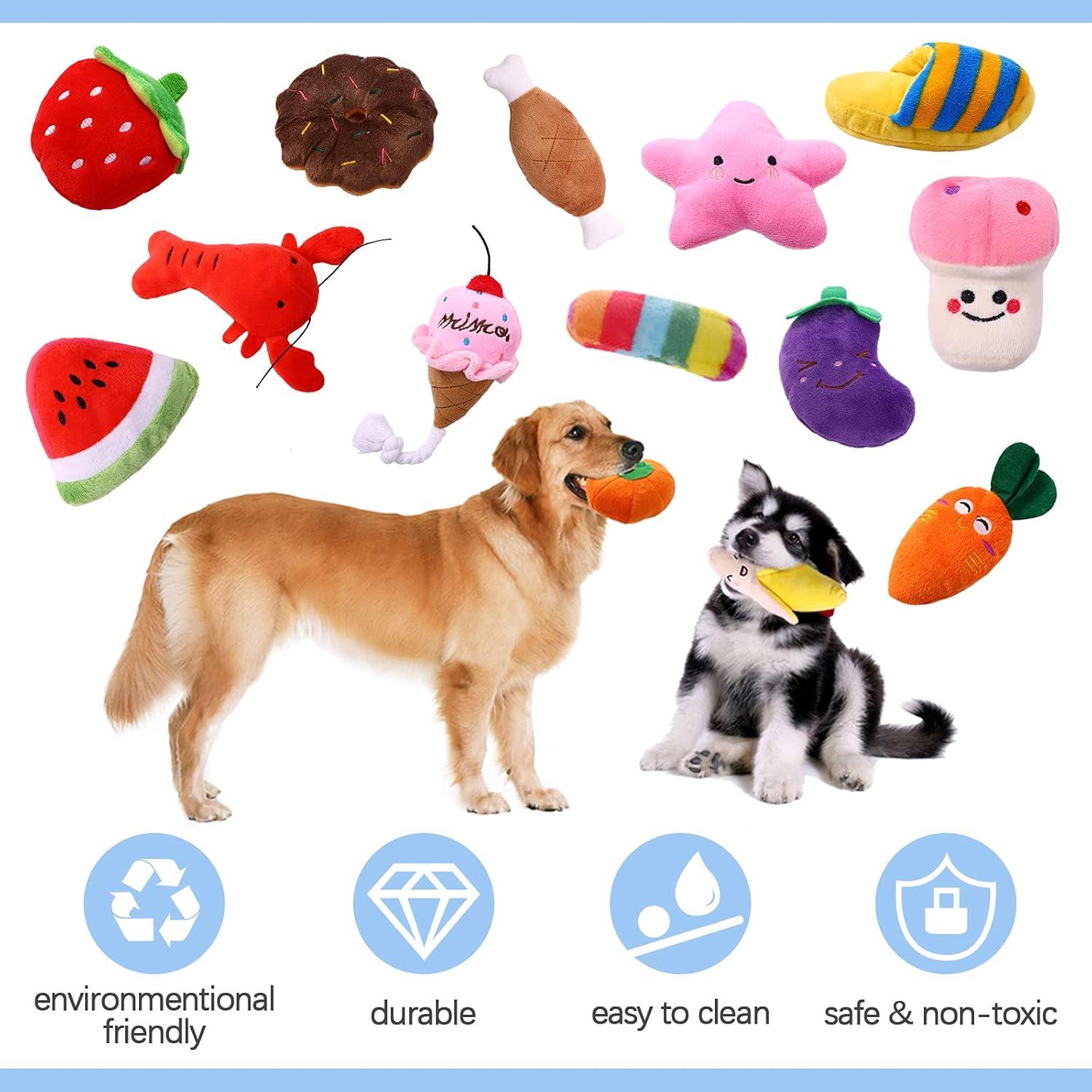 Hundespielzeug 14-teiliges Set Große & Kleine Hunde Weiches Plüsch