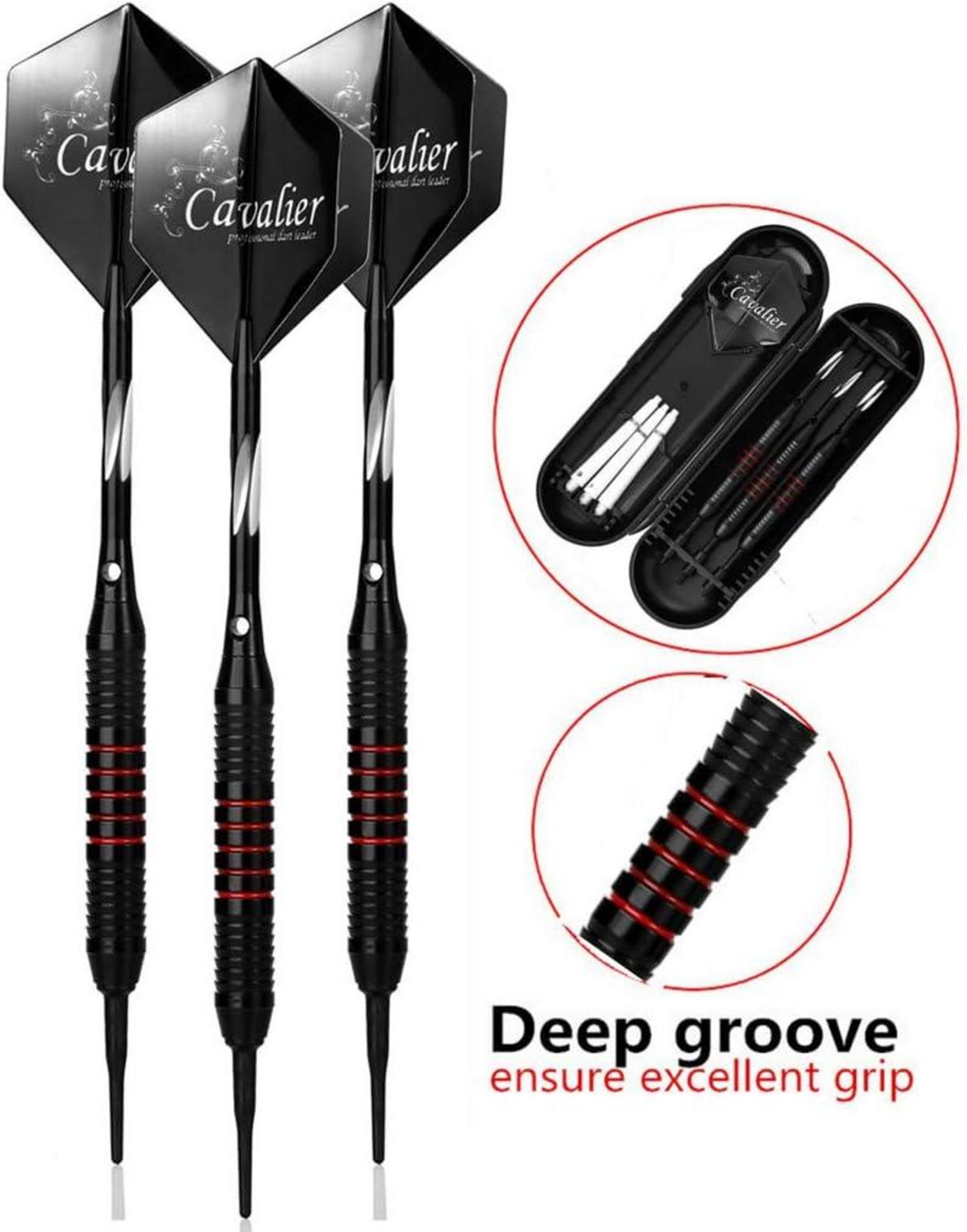 Soft Dartpfeile Set 18g 3 Stück mit Aluminium Schaft, Turnier Darts für Elektronische Dartscheibe