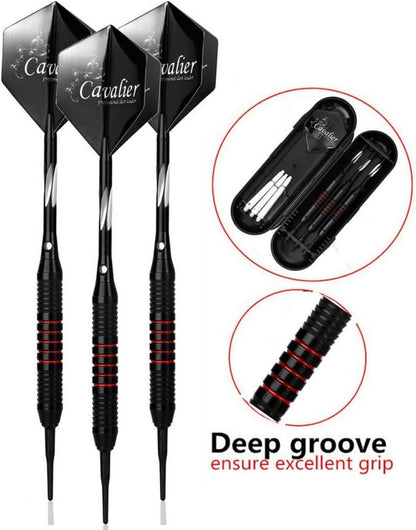 Soft Dartpfeile Set 18g 3 Stück mit Aluminium Schaft, Turnier Darts für Elektronische Dartscheibe