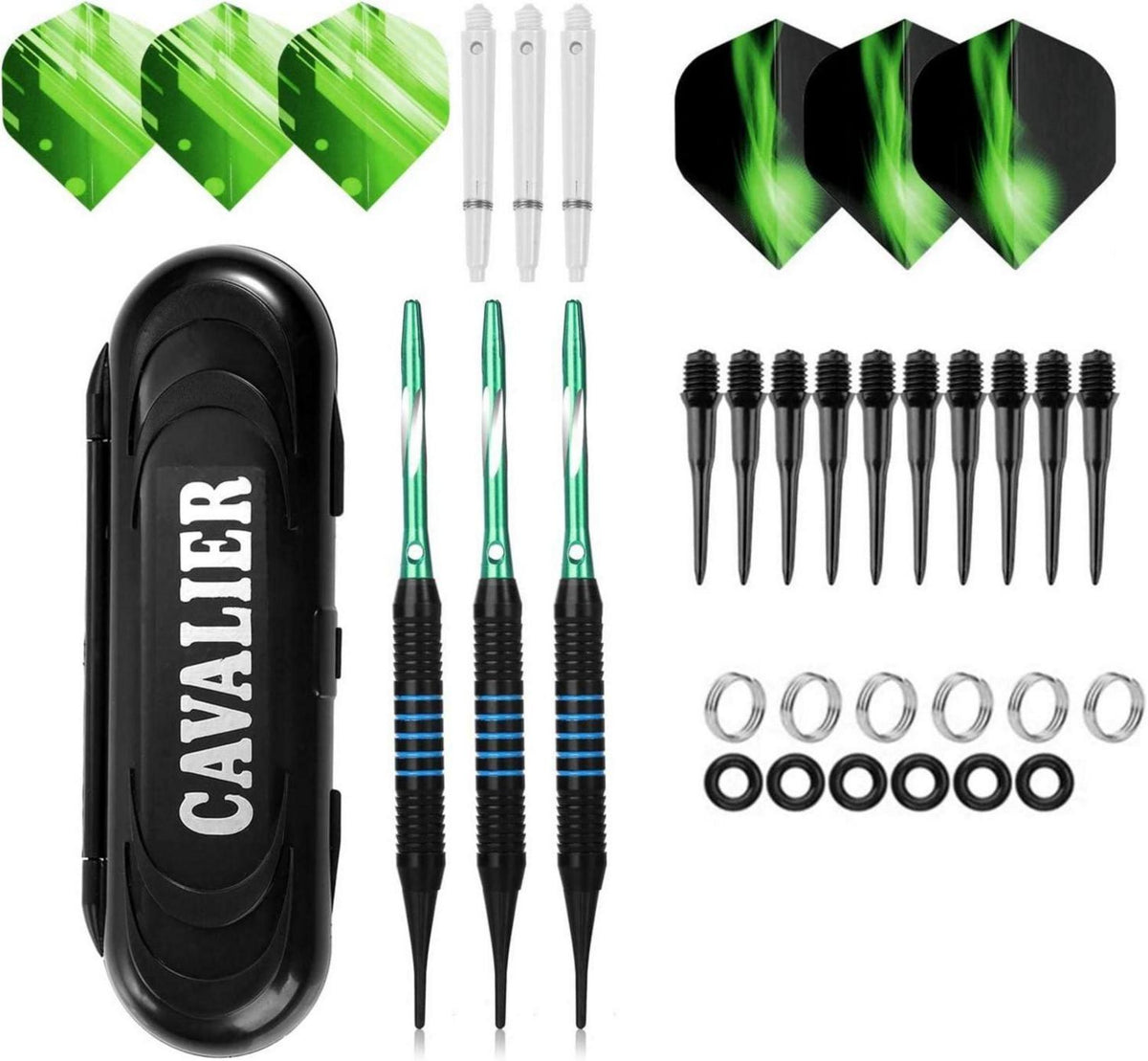 Soft Dartpfeile Set 18g Turnier Aluminium Schaft inkl. PU Bag