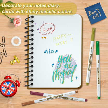 Lineon Metallic Marker Set, 24 bunte