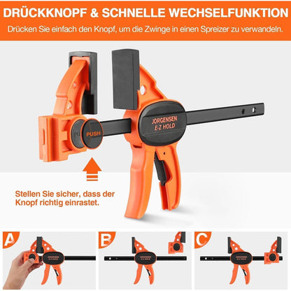 Einhandzwingen Set 4 Stück 150/420mm Profi Schraubzwingen