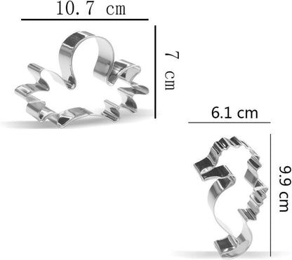 Ozean Ausstechformen Set 8-tlg. Hai Krake Wal Schwertfisch Seepferdchen Seestern