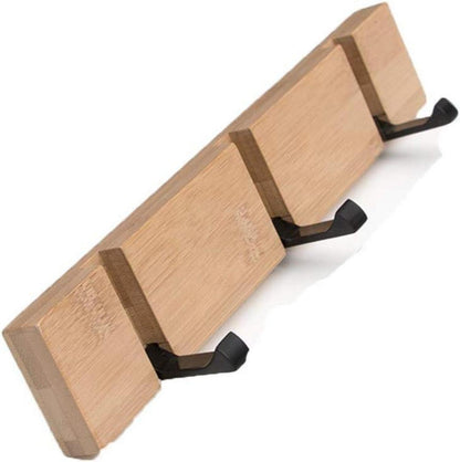 Klappbare Holz Hakenleiste für Jacken Mäntel 5 Haken