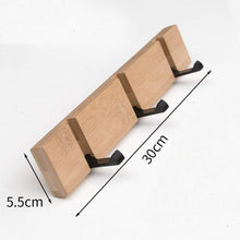 YunNasi Holz Garderobenhaken Klappbar Wandhaken 5 Haken 5kg