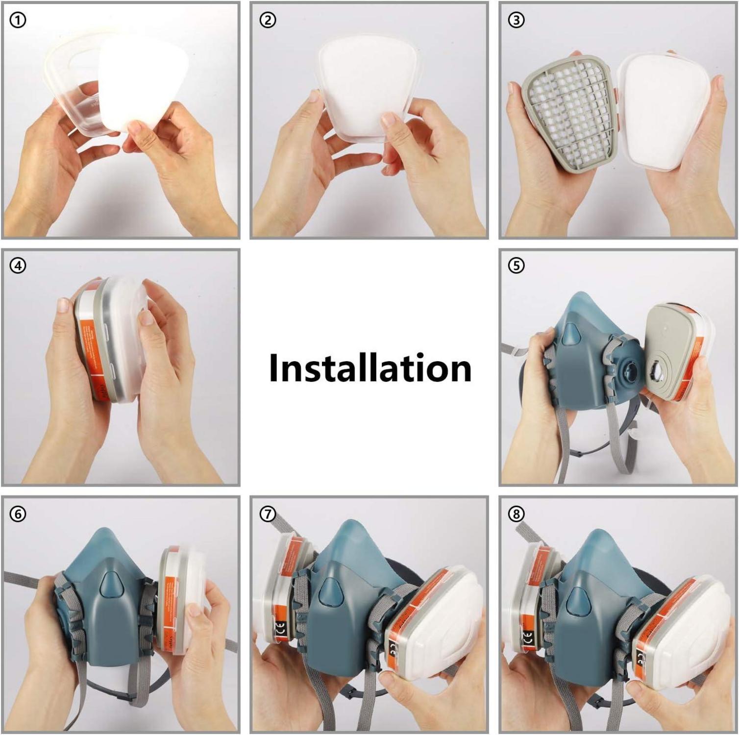 Atemschutzmaske Zelbuck Superweich Filter Gase Partikel Respirator