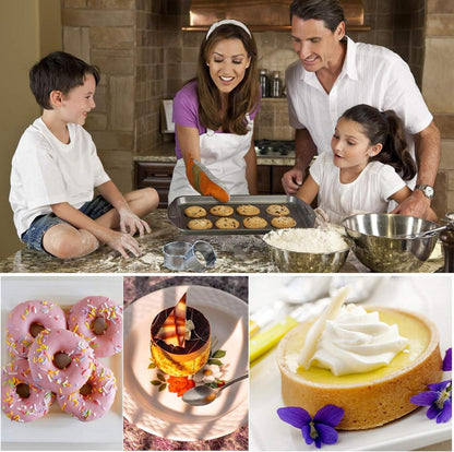 Ausstechformen Edelstahl rund 3-12 cm Kekse Fondant Donuts Teig
