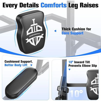 Sportsroyals Power Tower Dip Station Klimmzugstange 204.1 kg