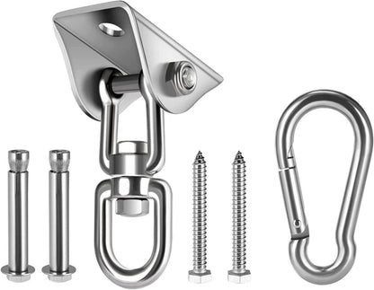 Deckenhaken 360°Drehen Edelstahl 450KG Kapazität mit M8 Karabiner