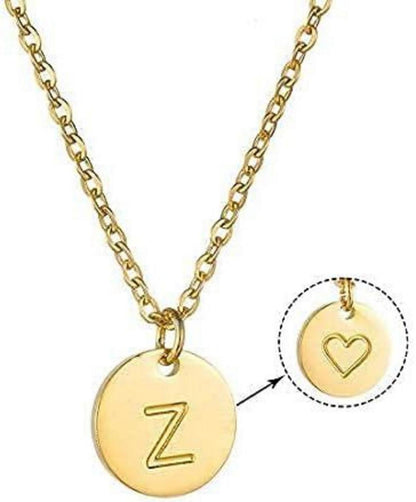 Initialen Kette Buchstaben Anhänger Gold Silber Rosegold Herzen Damen Mädchen
