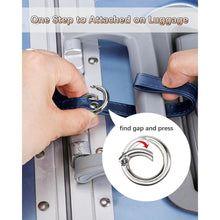 3er Set Kofferanhänger PU Leder Blau | Adressschild