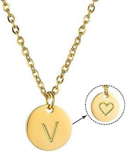Initialen Damen Kette Buchstaben Anhänger Gold Rosegold Silber Herz Geschenk