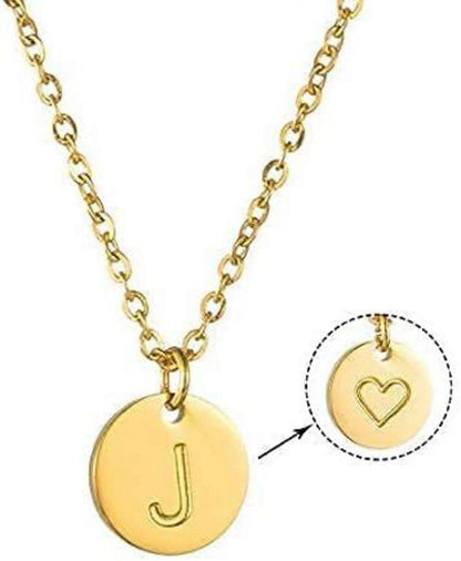 AFSTALR Damen Initiale Buchstaben Kette Gold Silber Rosegold mit Herzen