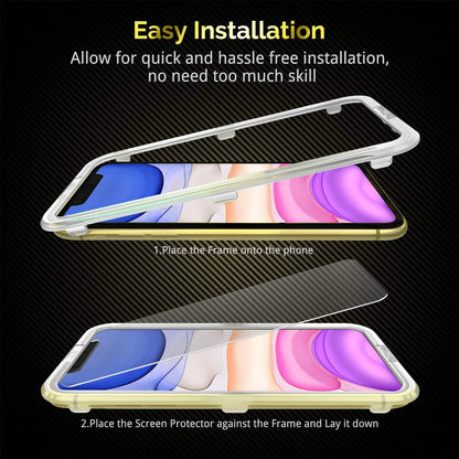 UNBREAKcable Schutzfolie für iPhone 11 XR Panzerglas 2er Set 9H härte Anti-Kratzer Displayfolie