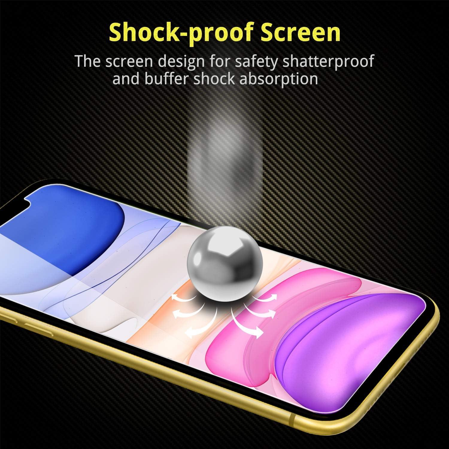 Panzer Schutzfolie kompatibel mit iPhone 11 XR [2 Stück] 9H hart 2.5D