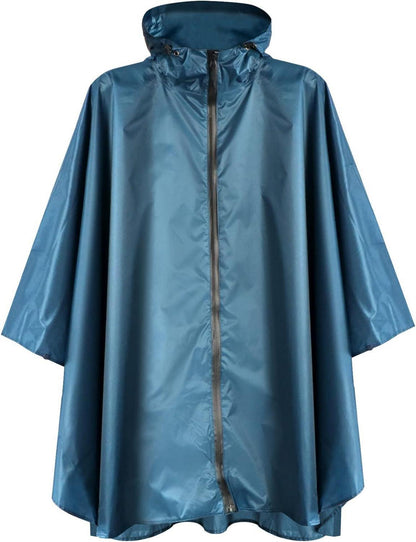 Wasserdichter Regenponcho mit Kapuze für Radfahren & Outdoor