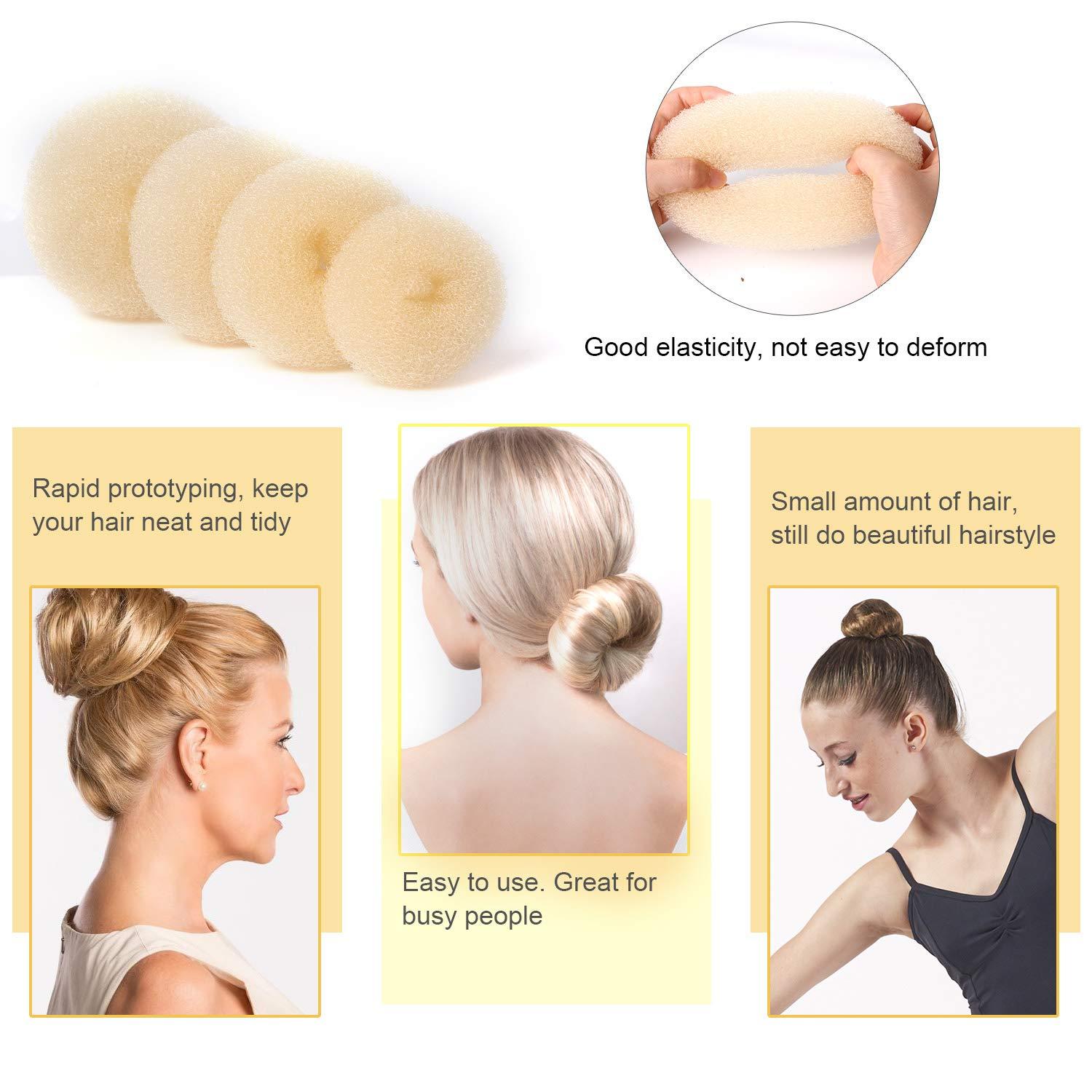 Donut Hair Bun Maker Set 7-teilig Haarknoten Former Haarband