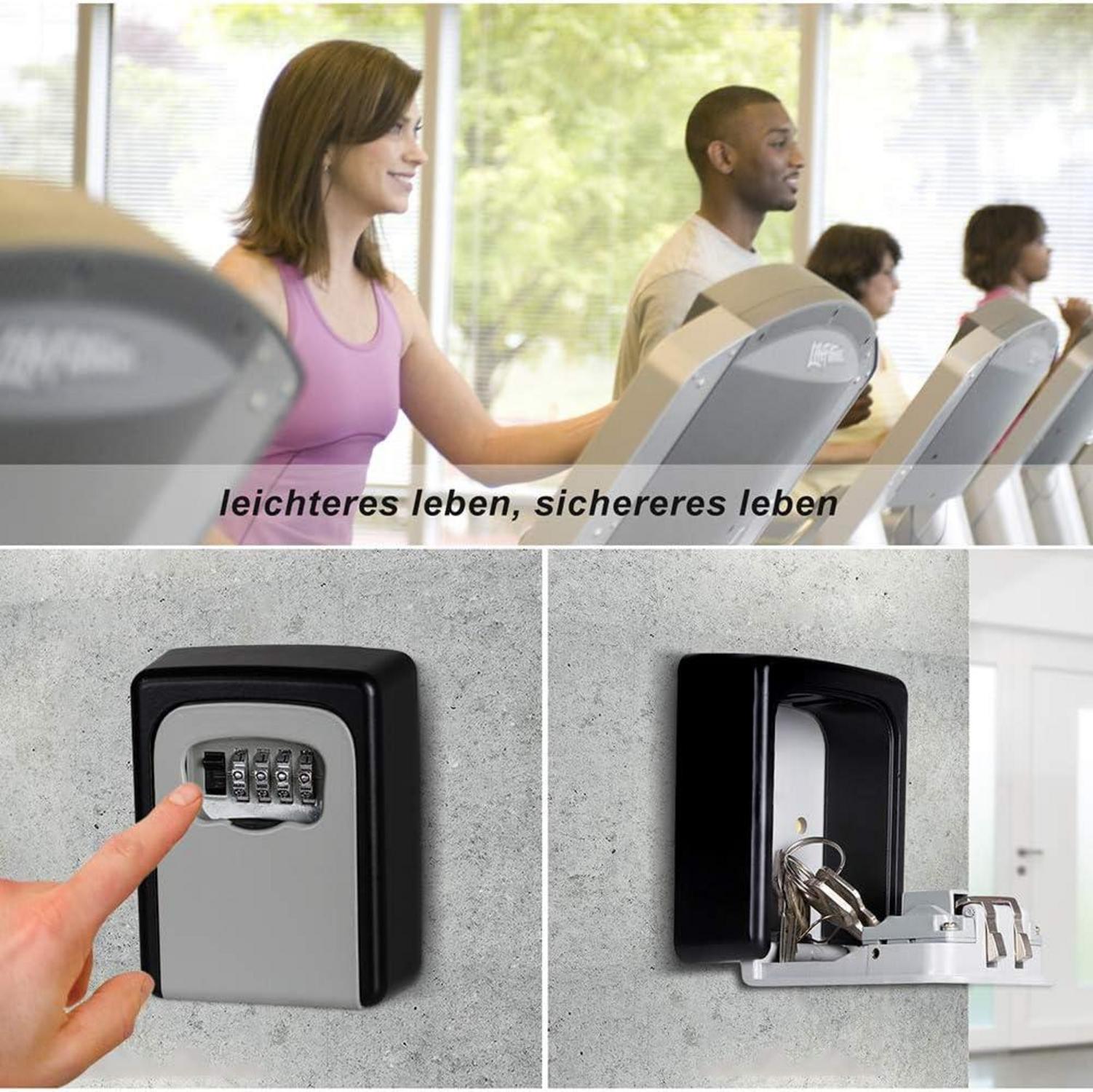 Schlüsseltresor mit Zahlencode für