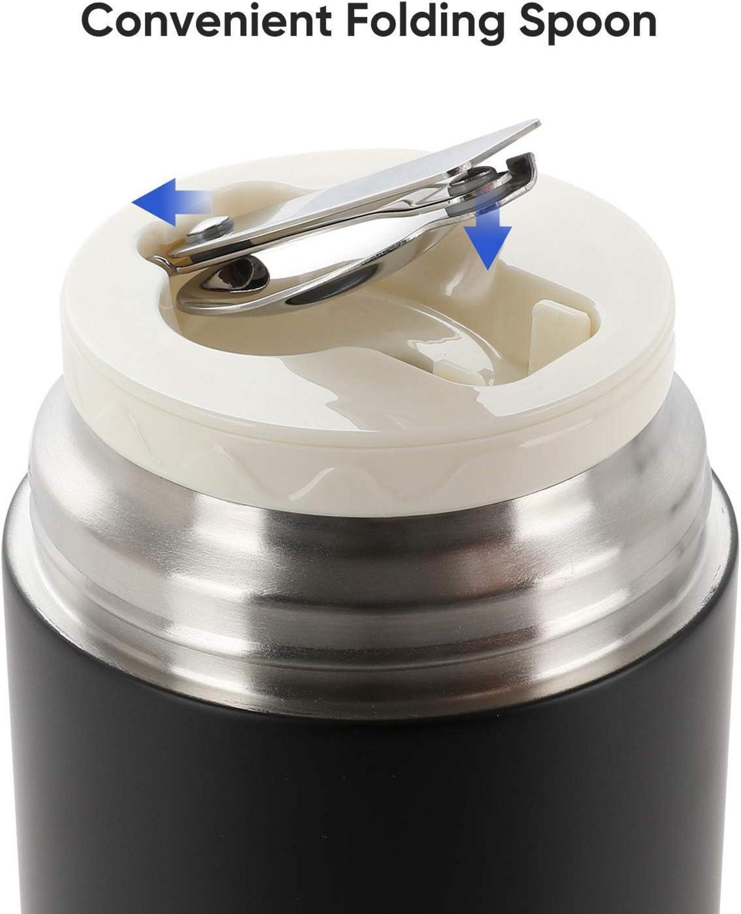 Thermobehälter 450ml 710ml Edelstahl Warmhaltebehälter Löffel