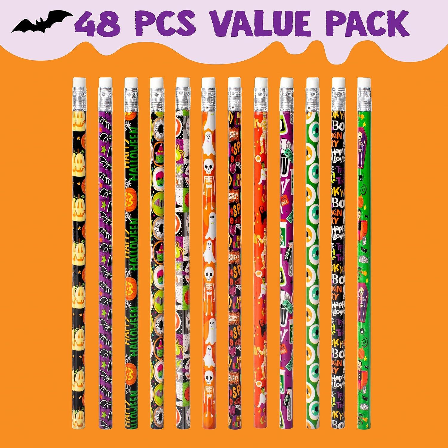 Halloween-Bleistift-Set 48 Stück, 12